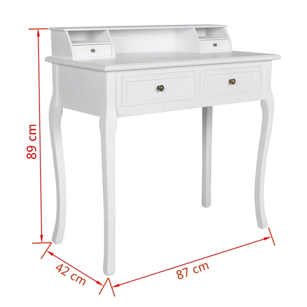 Tavolino da Trucco-Toeletta Moderno Mobiletto Make Up Bianco