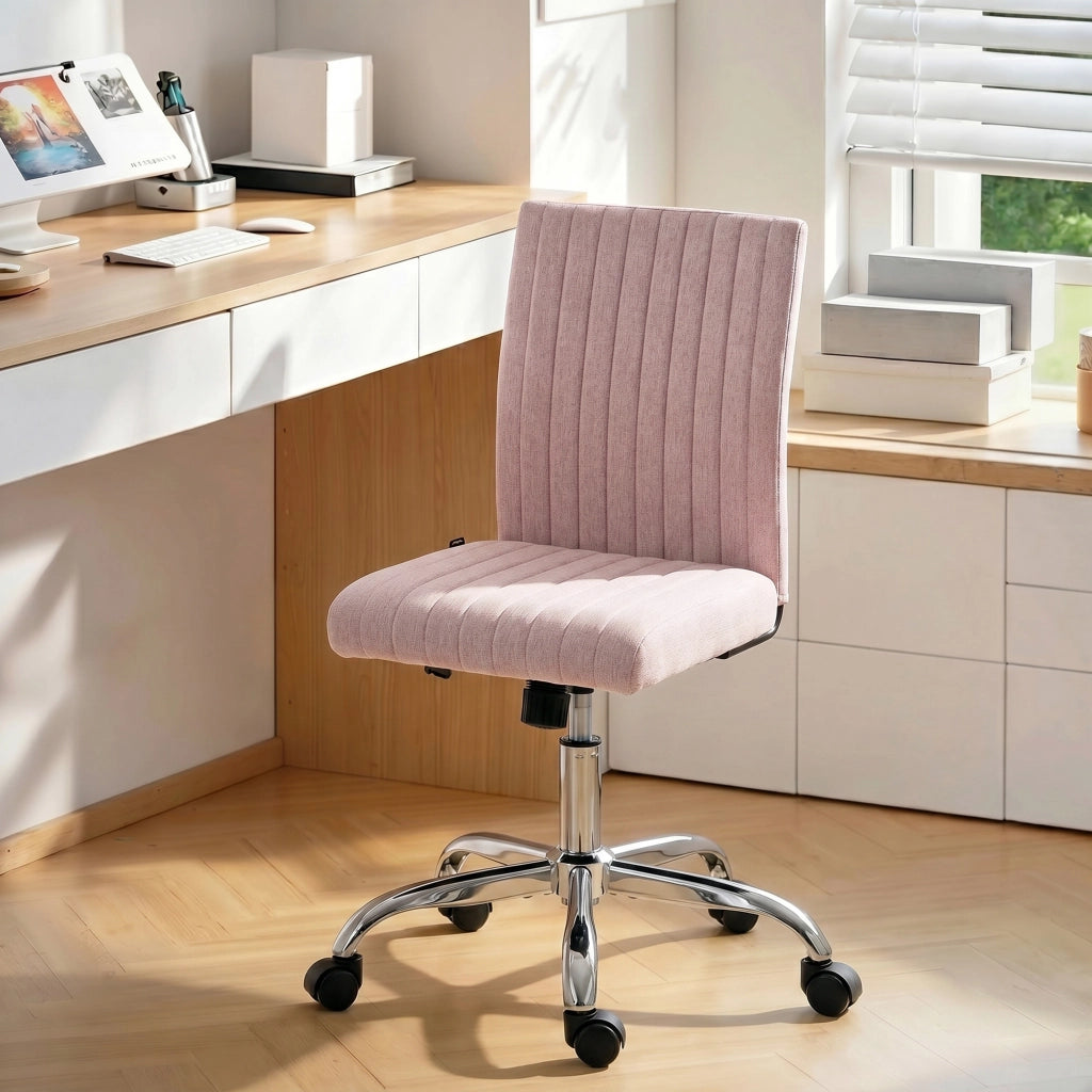 Sedia da ufficio ¨C Minimal ¨C rosa 43x56x89-99 cm