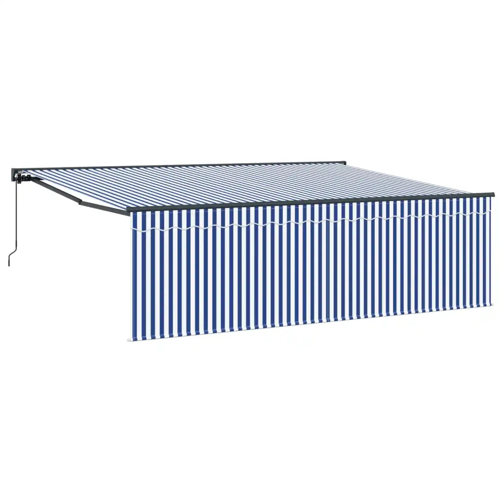 Tenda Retrattile Blu e Bianco 400 × 300 cm 3330853