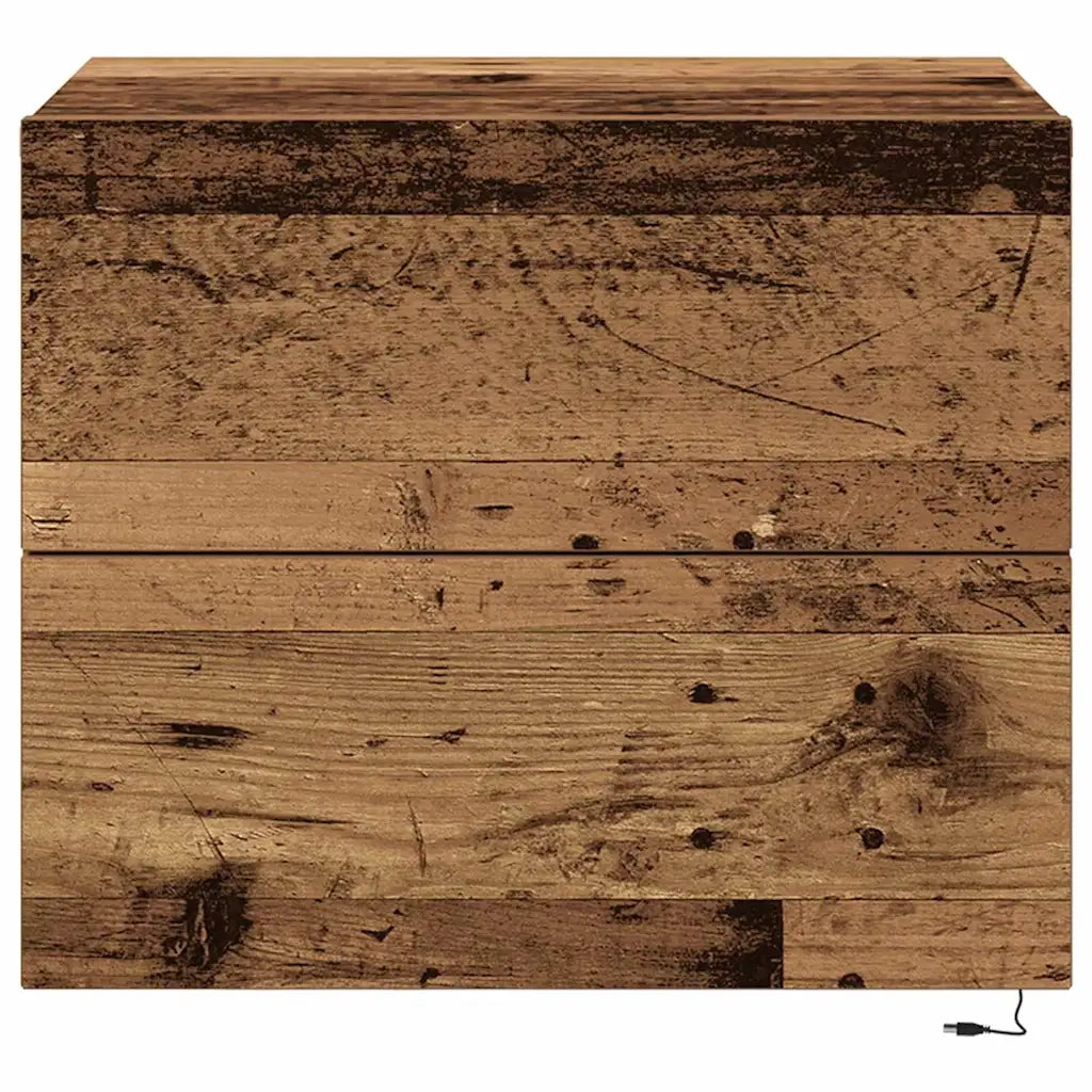 Armadio da Notte con cassetto Legno vecchio 50 x 39 x 41 cm 863072