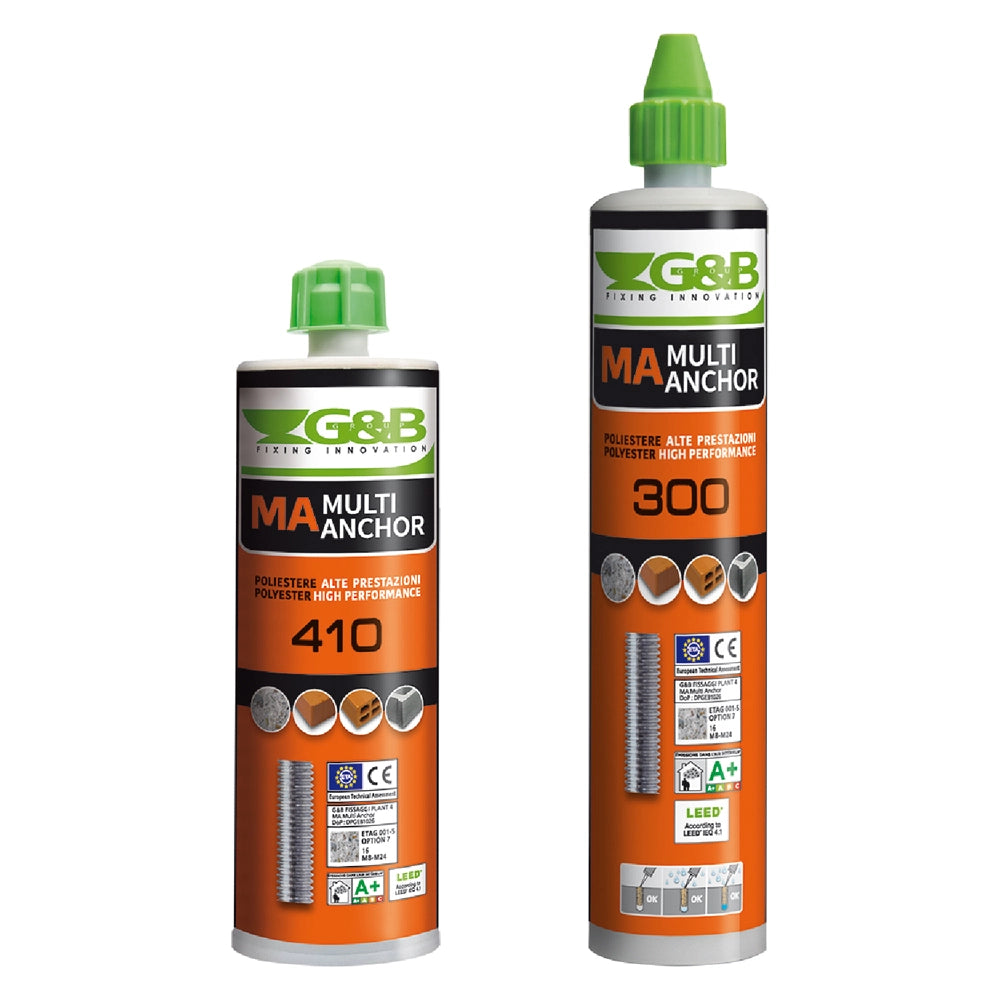 ANCORANTE CHIMICO ML 300 per pistola silicone- 12 pezzi  - G&B