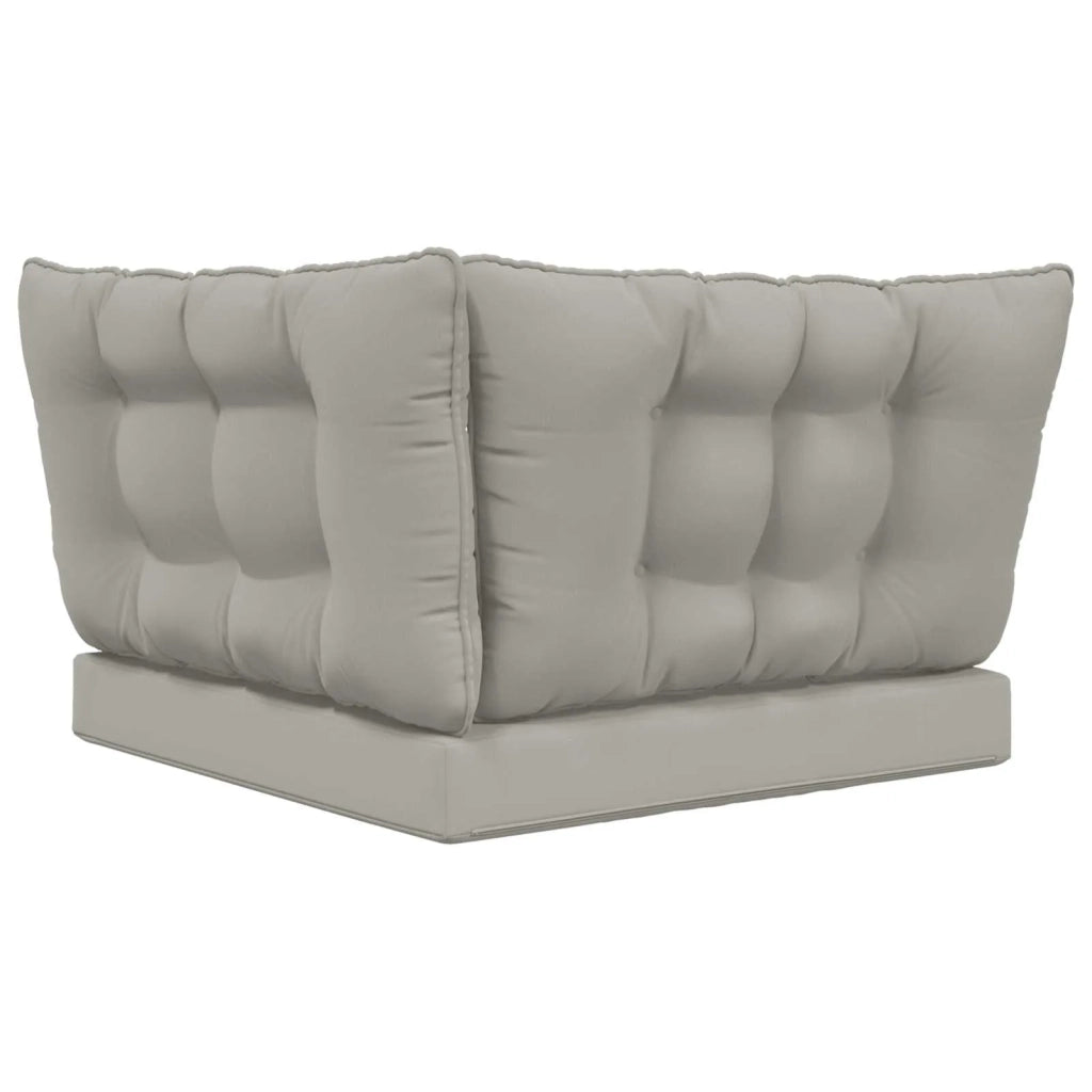 Cuscino per divano da esterno 3 pcs Grigio Poliestere 900915