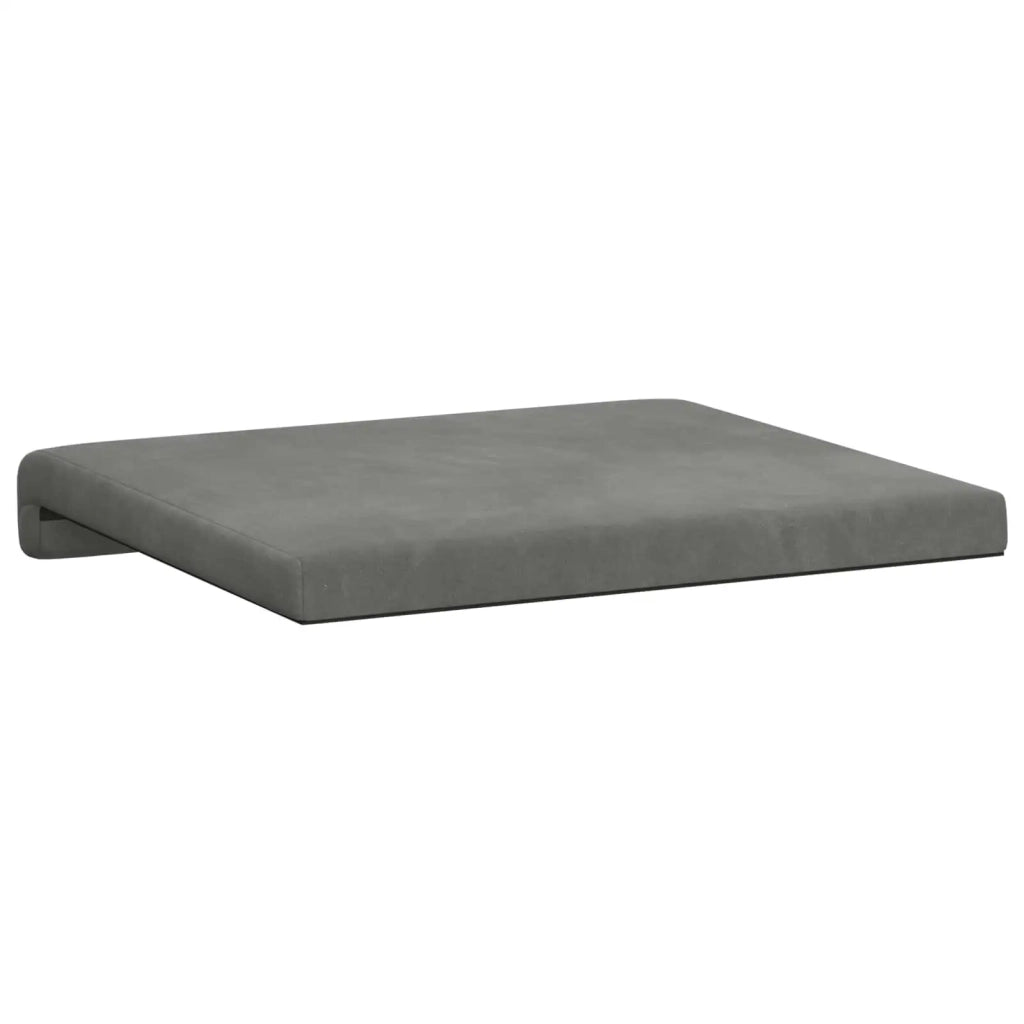 Cuscino per panchina 2 pcs Velluto Grigio Scuro 42043022