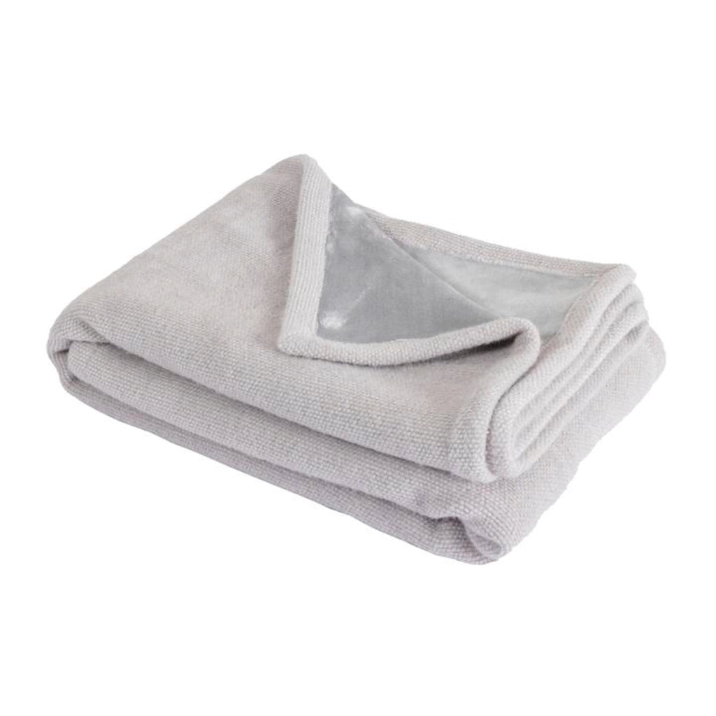 Coperta a quadri grigio chiaro 130x170cm PANORA