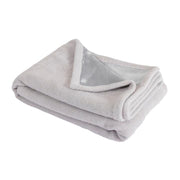 Coperta a quadri grigio chiaro 130x170cm PANORA