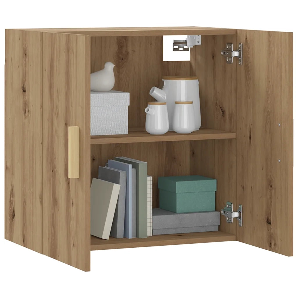 Armadietto a Muro Rovere Artigianale 60x31x60 cm in Truciolato 857070