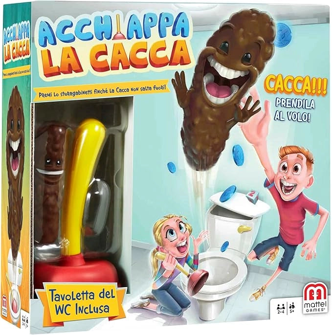 EIC Acchiappa la Cacca con Toilet Incluso, ,Mattel,Eta 5+