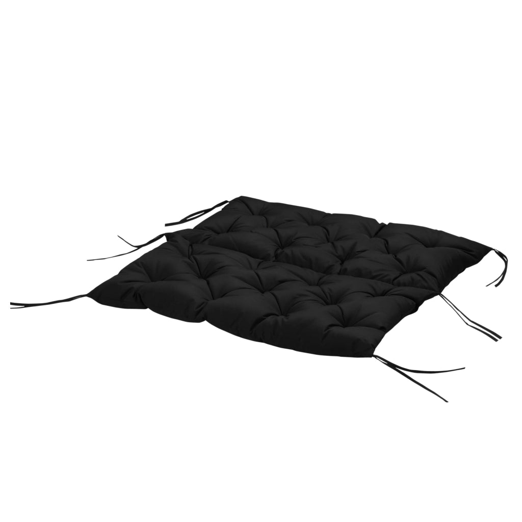 Cuscino per Divano da Giardino 2 Posti ¨C zephmum ¨C 100x98x8 cm Nero