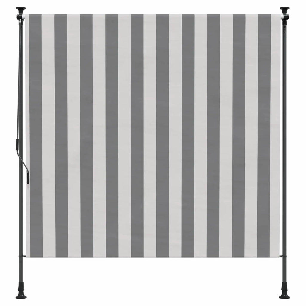 Tenda a rullo | Tenda avvolgibile Esterna Antracite e Bianco 100 x 270 cm