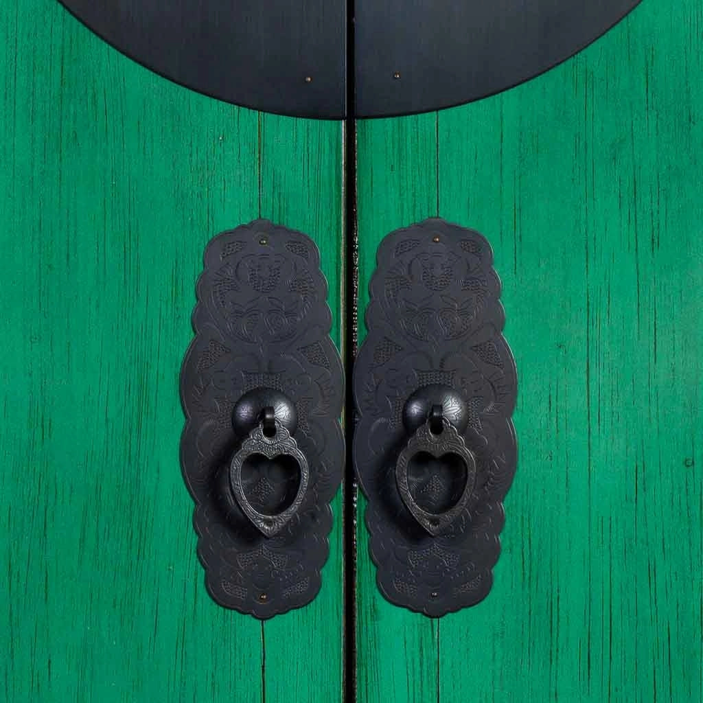 Armadio in legno verde 84x50x194h cm