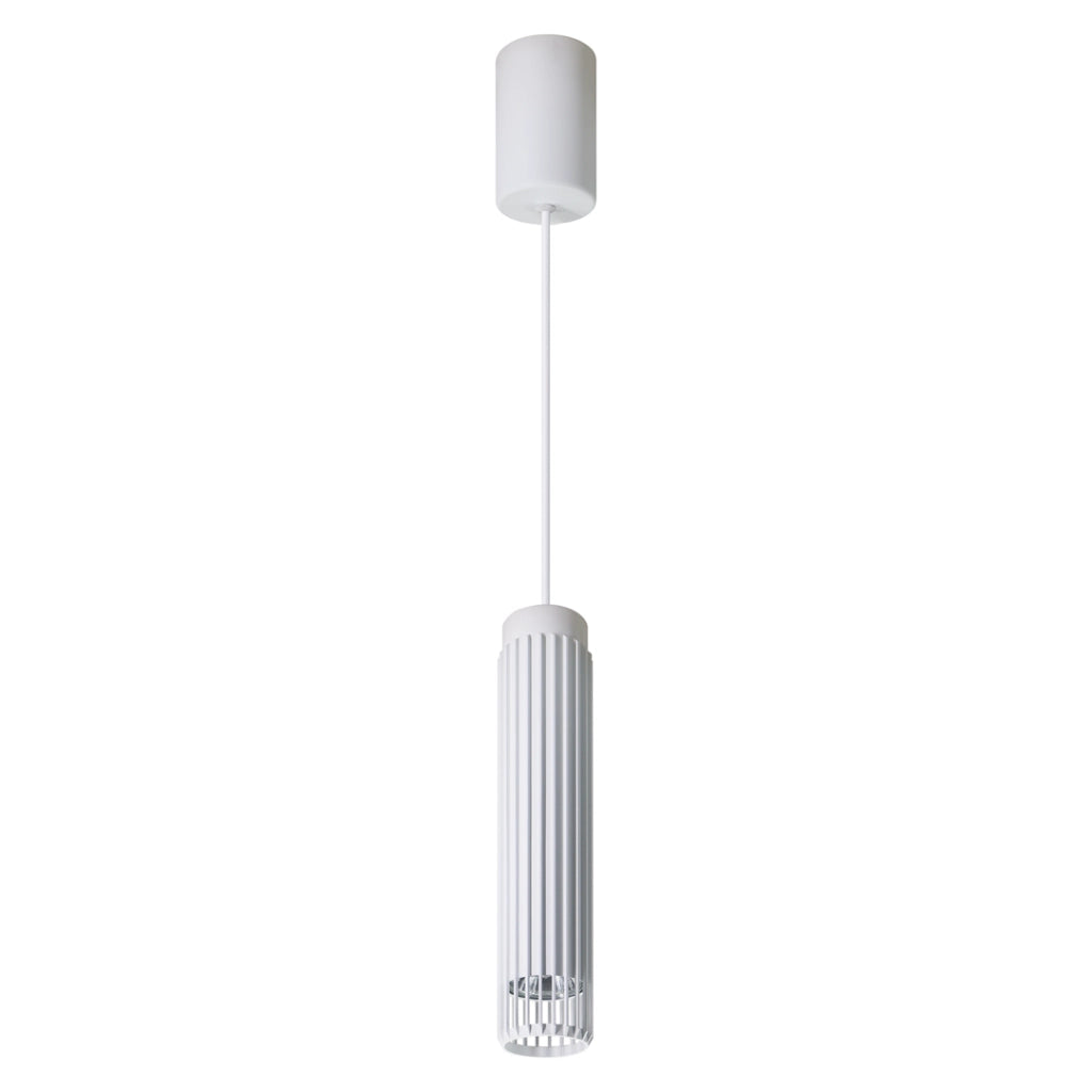Lampada a sospensione Milagro Vertical bianca in alluminio GU10