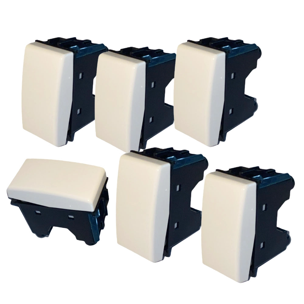 Biesse kit deviatori unipolari con spia 16a compatibili serie matix bticino *** numero pezzi 6, confezione 1