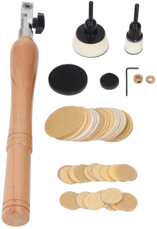 Set di abrasivi in legno con steel 1 pollice/2 pollici - 50 pezzi - con testa d'ancoraggio doppia - per sega a nastro/scheggia - curvi/planari - abrasivi in legno con steel