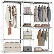 Armadio con Ripiani e Appendiabiti ¨C Minimal ¨C Grigio 182x43x185 cm
