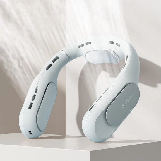 Ventilatore portatile senza lame - Ventilatore USB ricaricabile con protezione rinfrescante per il collo - Flusso d'aria 360° - 3+1 Velocità