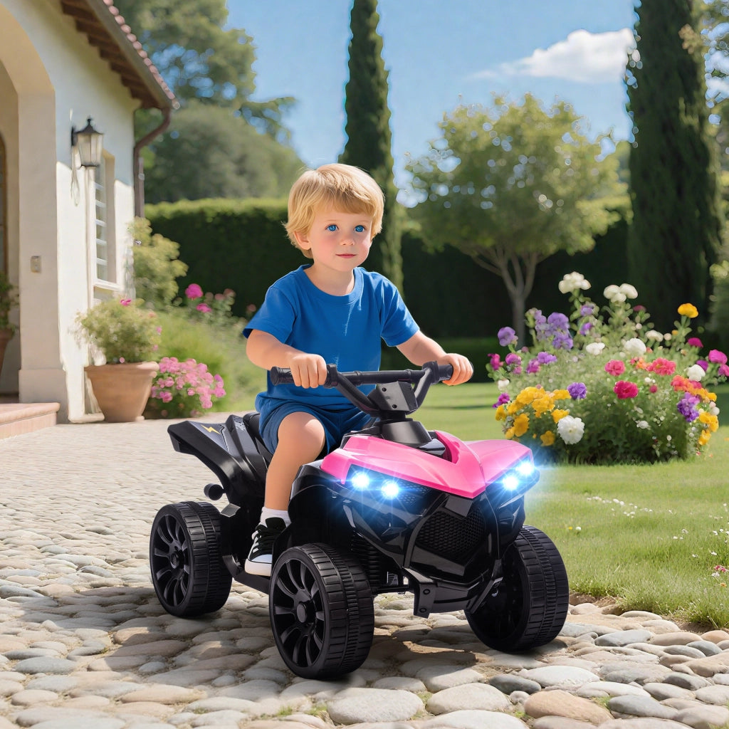 Quad Elettrico per Bambini 6V ¨C Xylo ¨C Rosa con LED e Musica