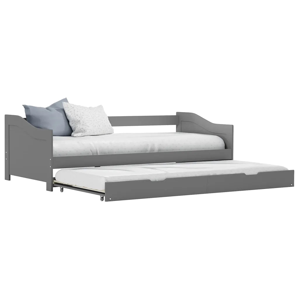 Dormeuse Estraibile senza Materasso Grigia 90x200 cm 283151