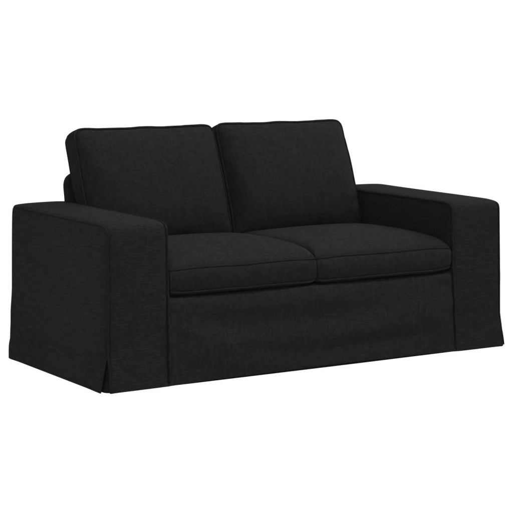 Divano Nero 162 x 80 x 82 cm Tessuto