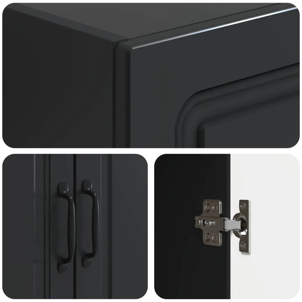 Set di armadi 2 pz Nero Legno ingegnerizzato 3416935