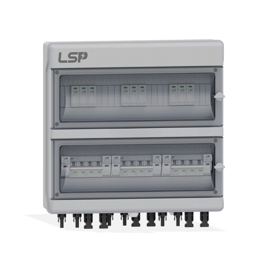 SLP-PV1000-S condividi Quadro di Campo DC 3 Stringhe 3 MPPT 1000VDC 16A con Centralino IP65 18 Moduli LSP 11952