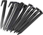 100 pezzi di chiodi in plastica per pavimento - a spirale - 85mm - nero