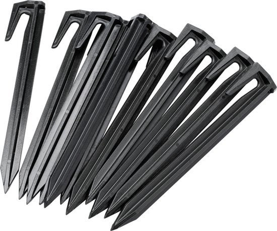100 pezzi di chiodi in plastica per pavimento - a spirale - 85mm - nero