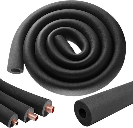 Isolamento a tubo 1.8m - Autoadesivo - Diametro 9 mm - Densità 1.8m - Impermeabile - Alta elasticità - Energetico - Seringa per isolamento