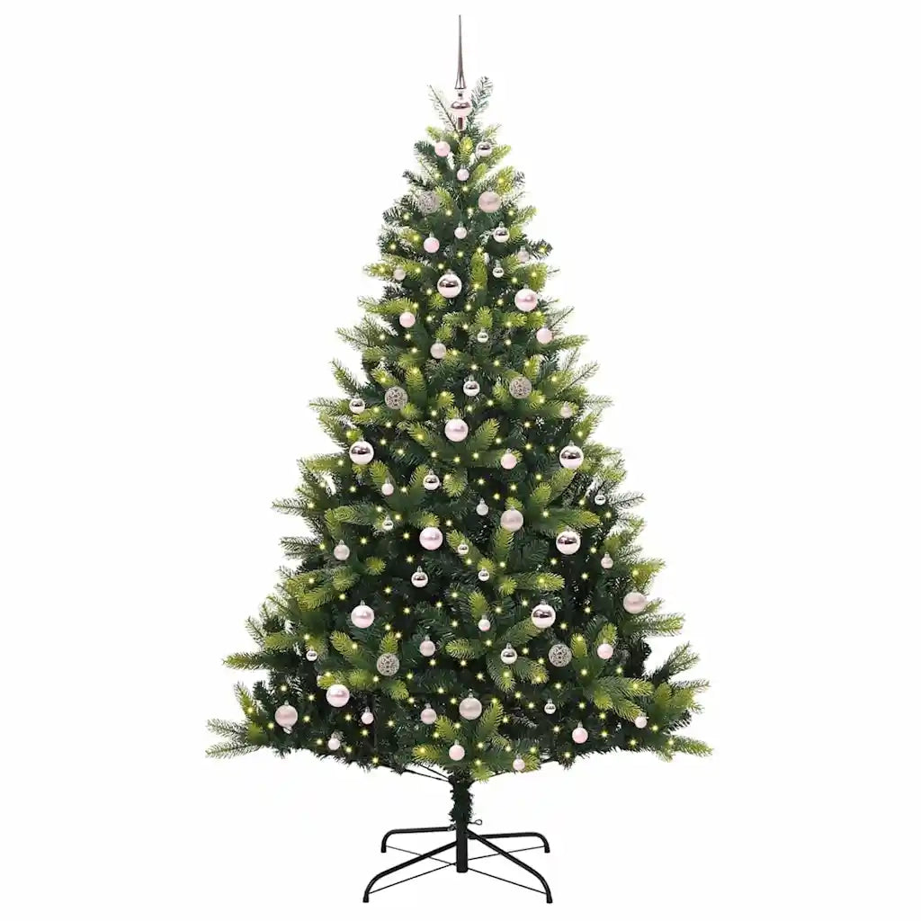 Albero di Natale Artificiale a Cerniera con 300 LED 210 cm 3396002