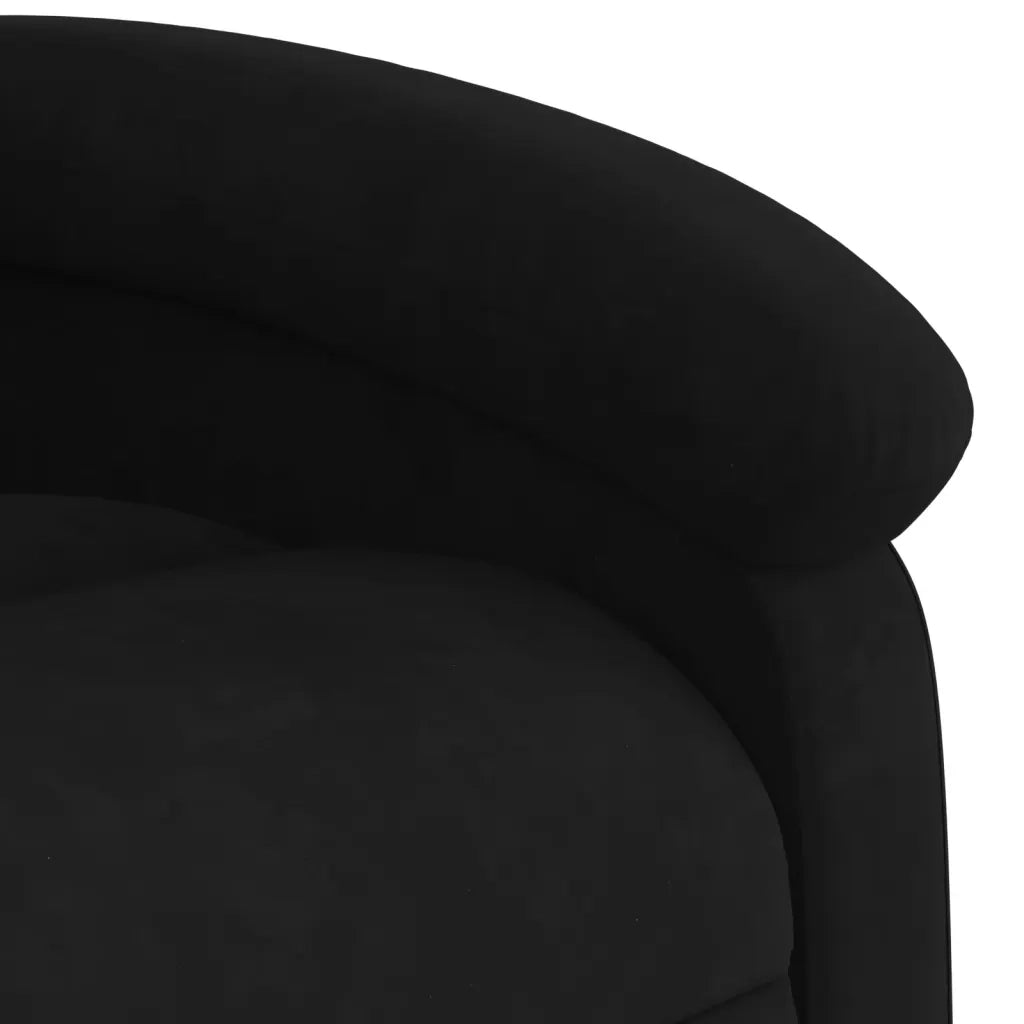 Poltrona | Sedia Relax reclinabile in velluto nero