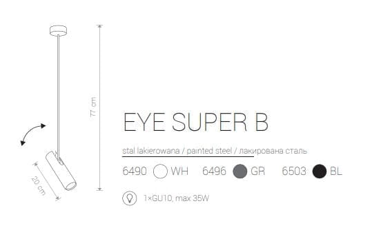 Faretto soffitto Nowodvorski Eye Super nero metallo GU10