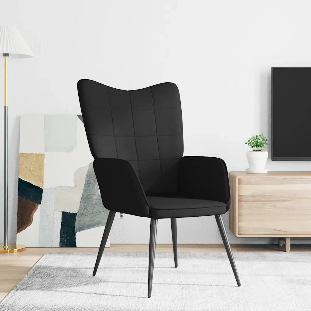 Sedia Relax Nera in Tessuto 327947