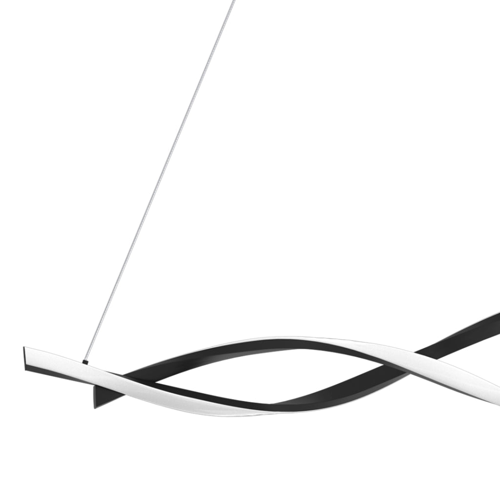 Lampada a sospensione moderna nera Grant LED 38W Milagro