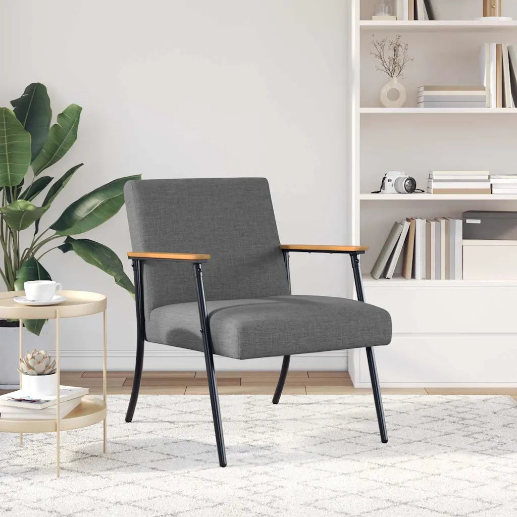 Poltrona | Sedia Relax Grigio scuro Tessuto