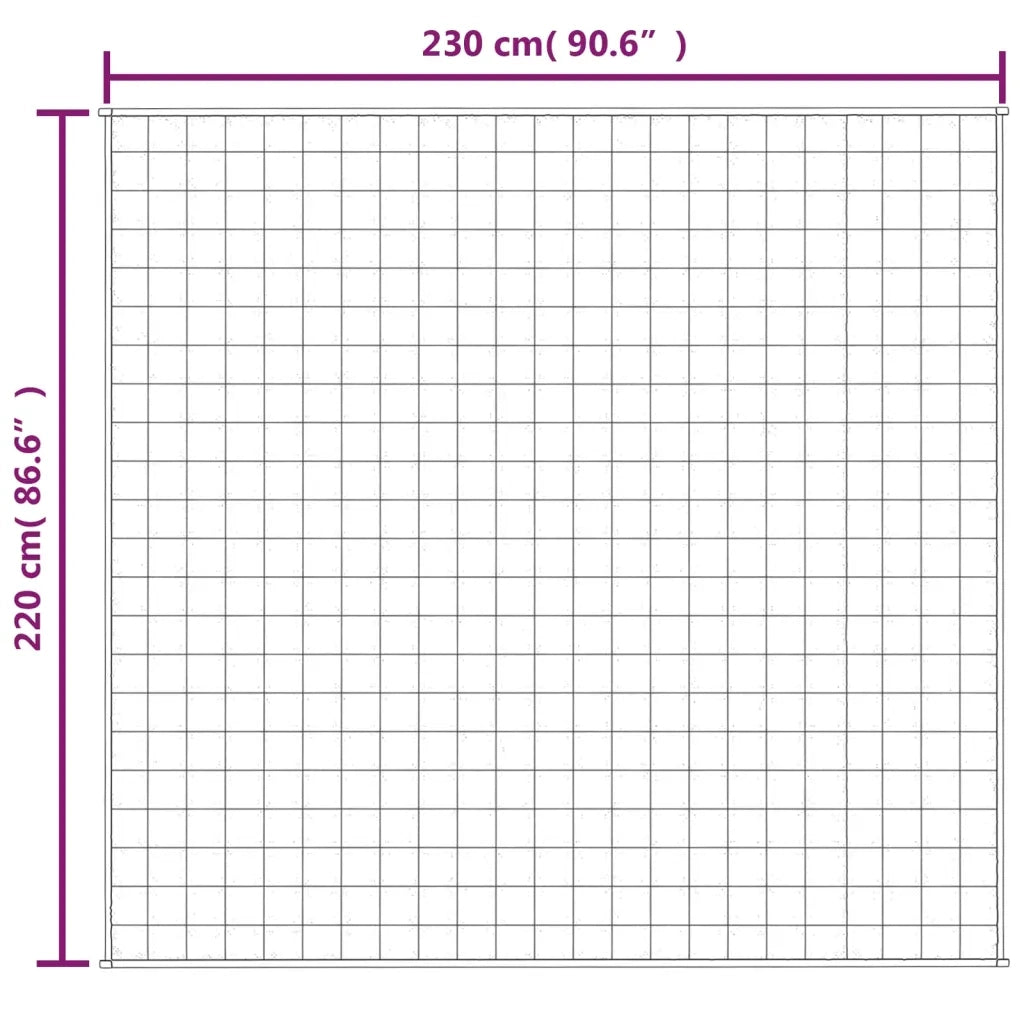 Coperta Ponderata Blu 220x230 cm 15 kg Tessuto
