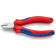 KNIPEX 70 05 125 Tronchese Laterale Acciaio Speciale Forgiato Temperato ad Olio Taglienti Induriti 62 HRC Manici Bicomponenti Rosso Blu colore Rosso Blu
