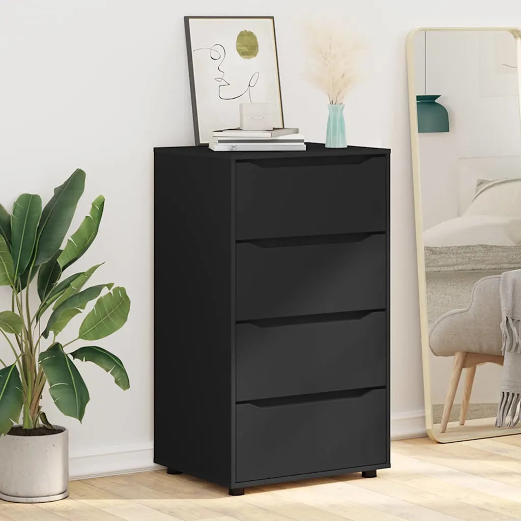 Armadi di Stoccaggio 2 pcs Nero 60 x 48 x 105 cm