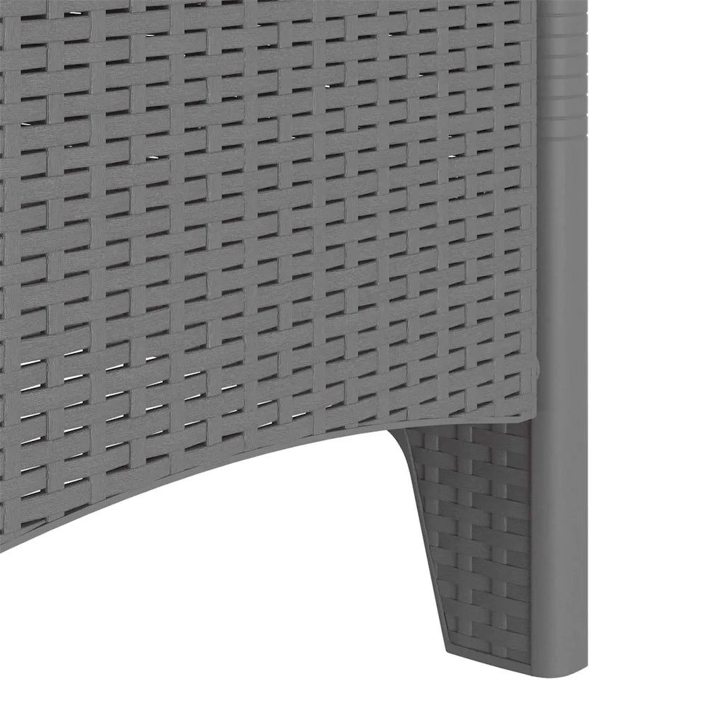 Sedia da Giardino 4 pcs Grigio chiaro 53 x 49 x 85 cm 847487