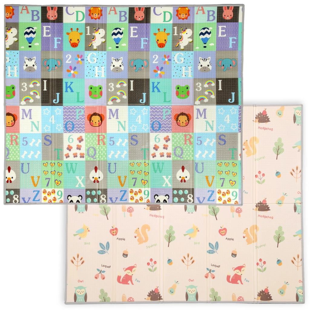 Tappeto gioco per bambini reversibile ¨C Minimal ¨C 180x150x1 cm multicolore