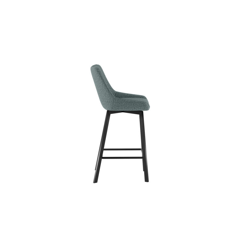 Set di 2 Sgabelli in tessuto Fox 50cm X 44cm H 94cm Stones