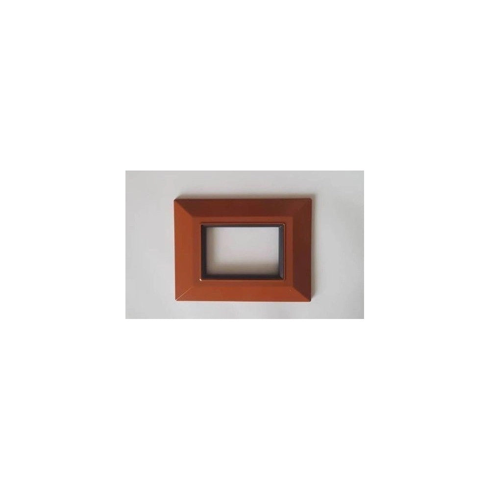 Trade Shop - Placca Placchetta Placchette Compatibili Per Serie Axolute Bticino Colorate Sq - Cotto -4 Fori     -