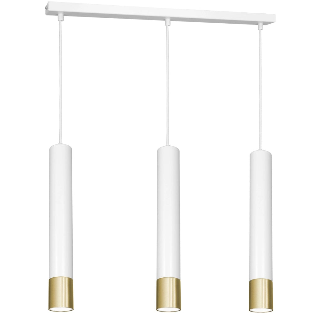 Lampada a sospensione bianca oro Nest 3xGU10 Luminex