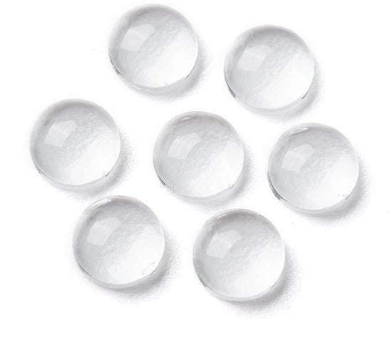 Cabochoni in vetro trasparente - 200 pezzi - 6 mm rotondi