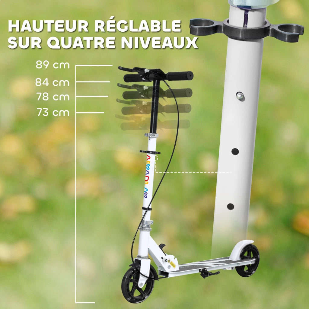 Trottinette bambini ¨C Minimal ¨C bianco LED regolabile