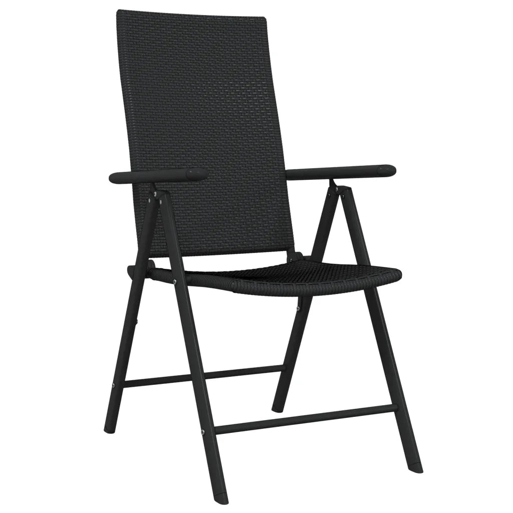 Set da Pranzo da Giardino 5 pz Nero 3099109