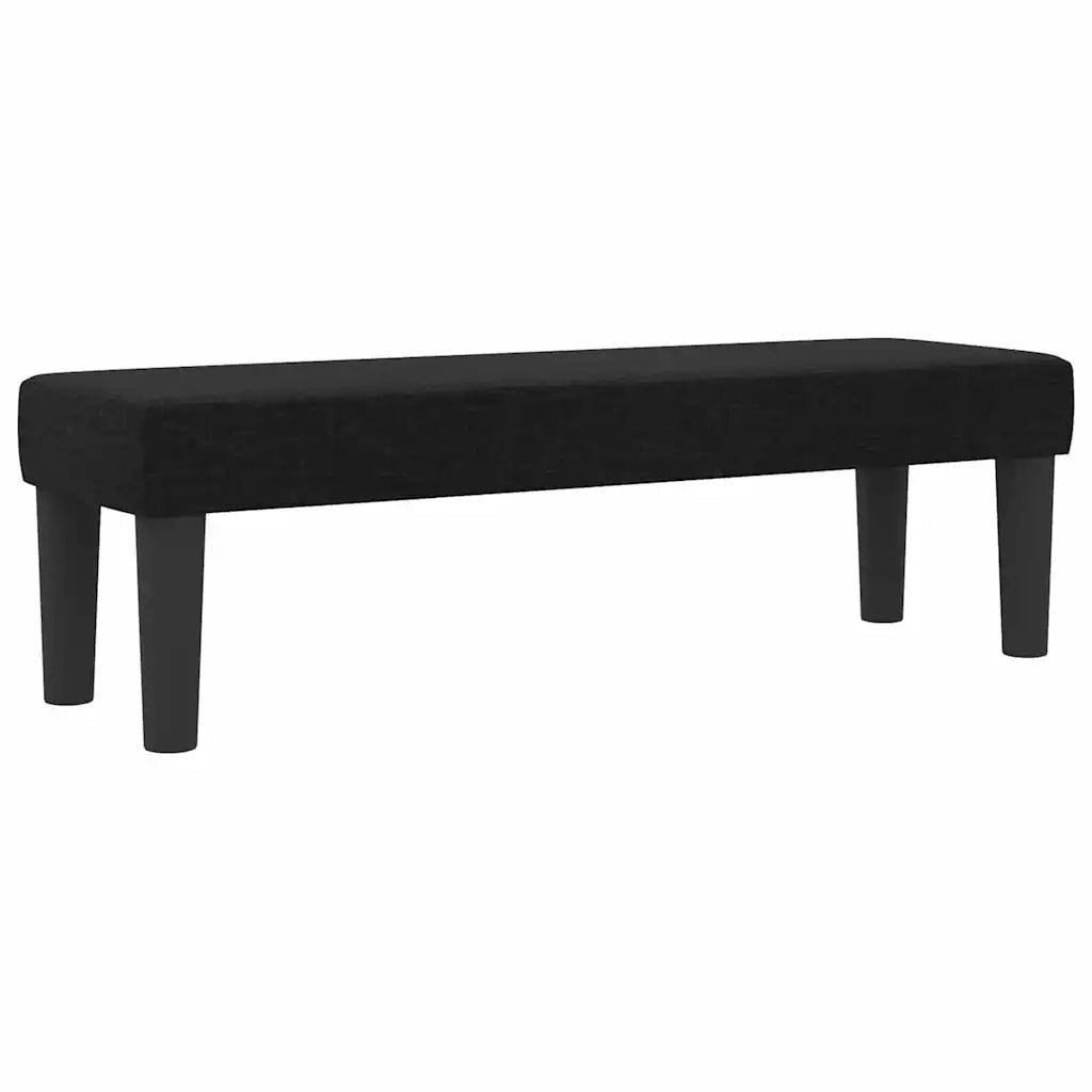 Letto a molle con testiera Nero 140 x 200 cm Tessuto 3344074