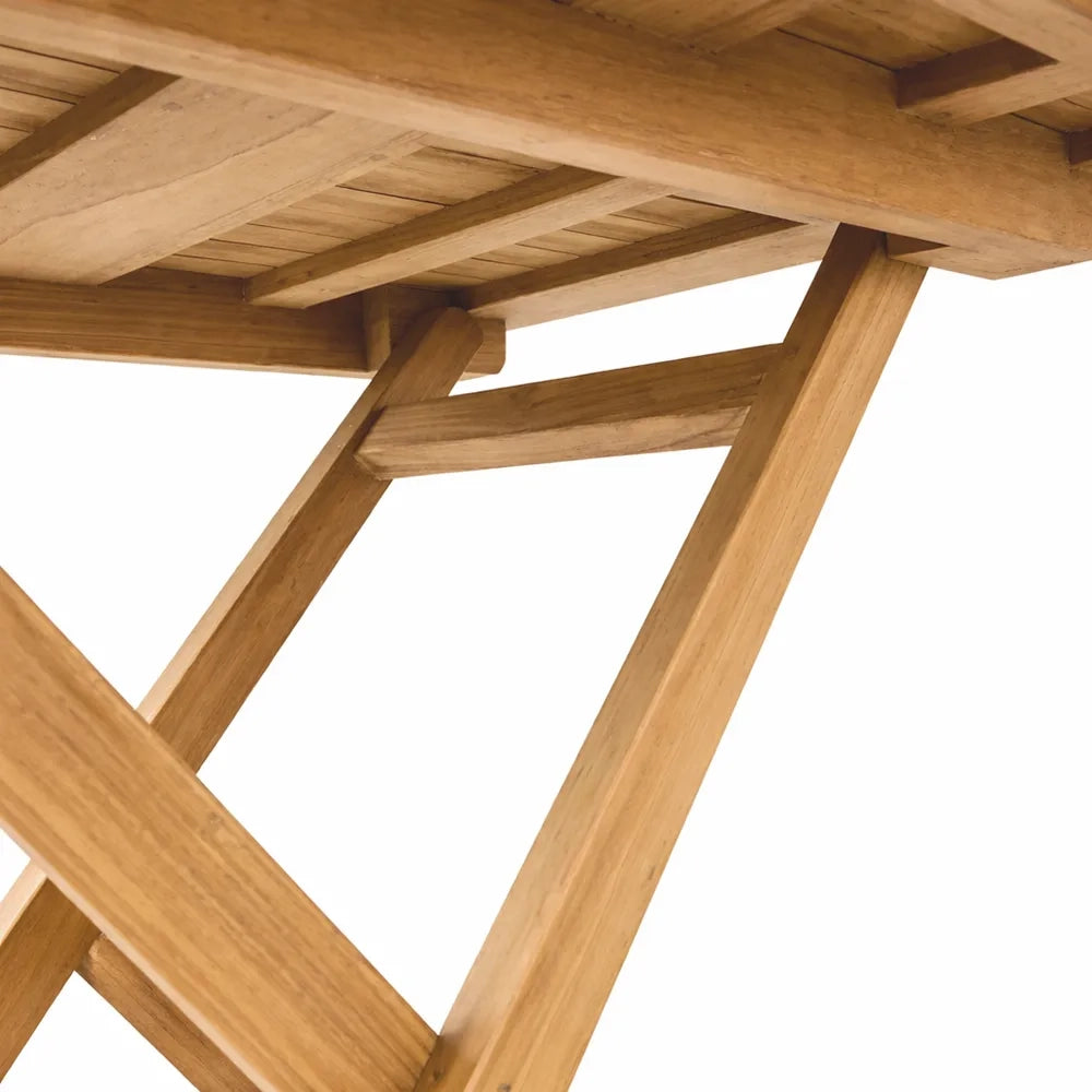 Tavolo Pieghevole 80×80 cm in Teak per Esterno – Burraco