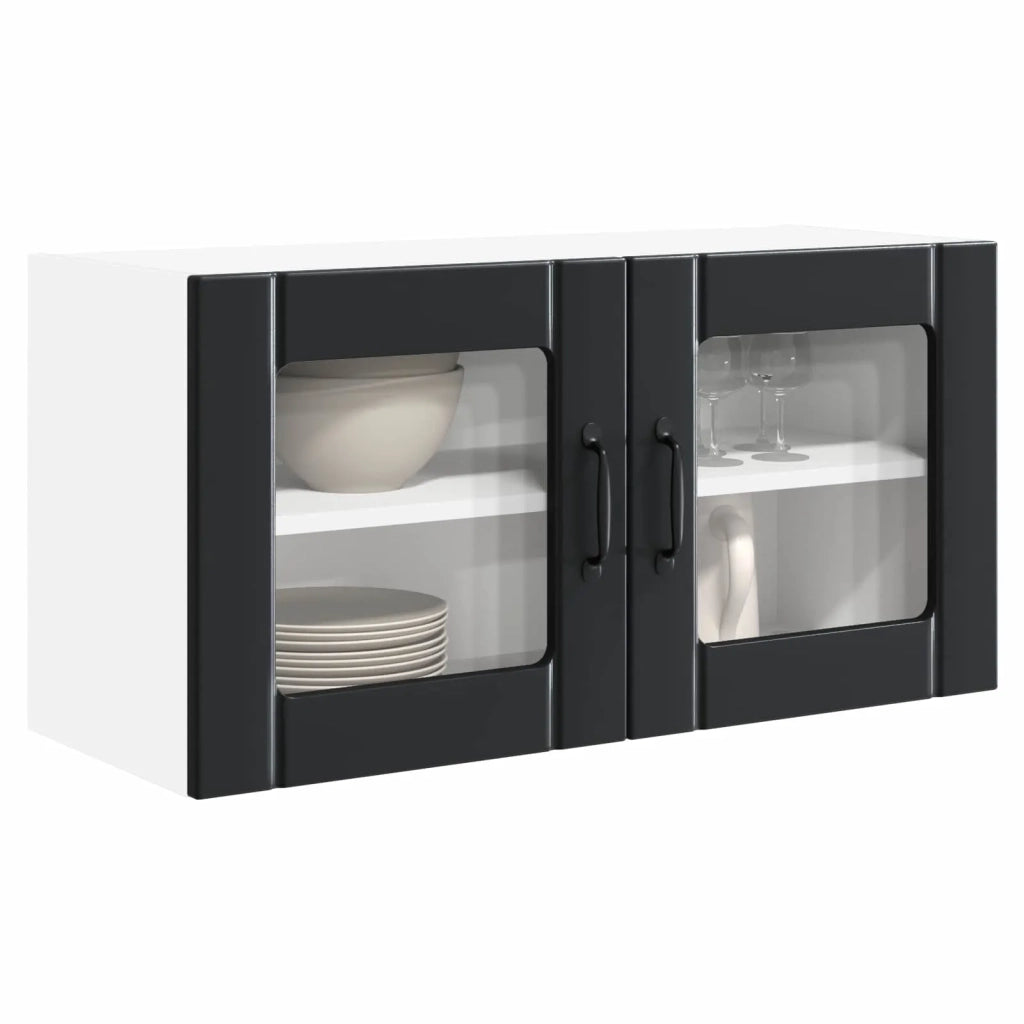 Mobile da cucina-Armadio da cucina Nero 80 x 31 x 40 cm Legno multistrato 406928