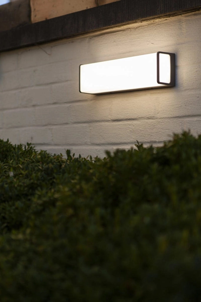 Applique esterna LED Lutec DOBLO grigia 34W IP54 4000K