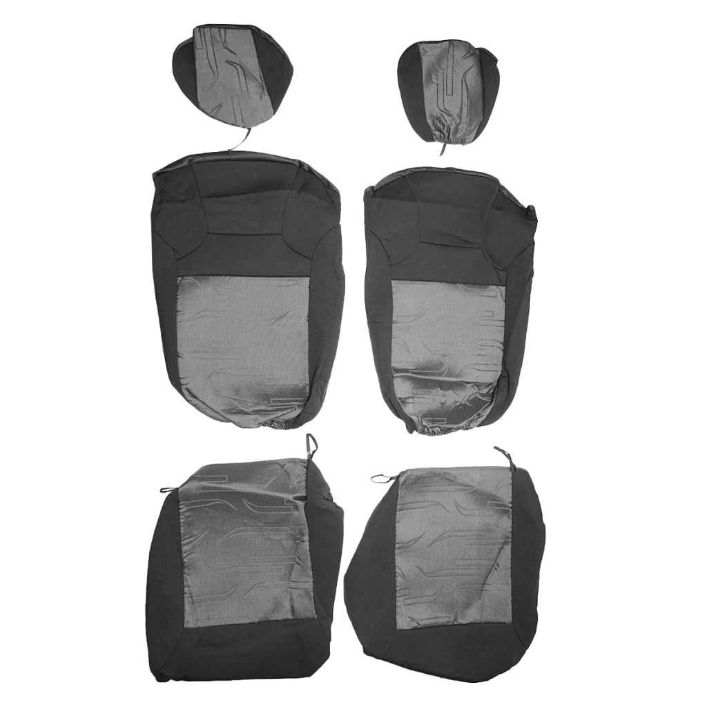 Set coprisedili universale grigio nero