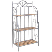 Mensola espositiva beige, 72x36x135h cm